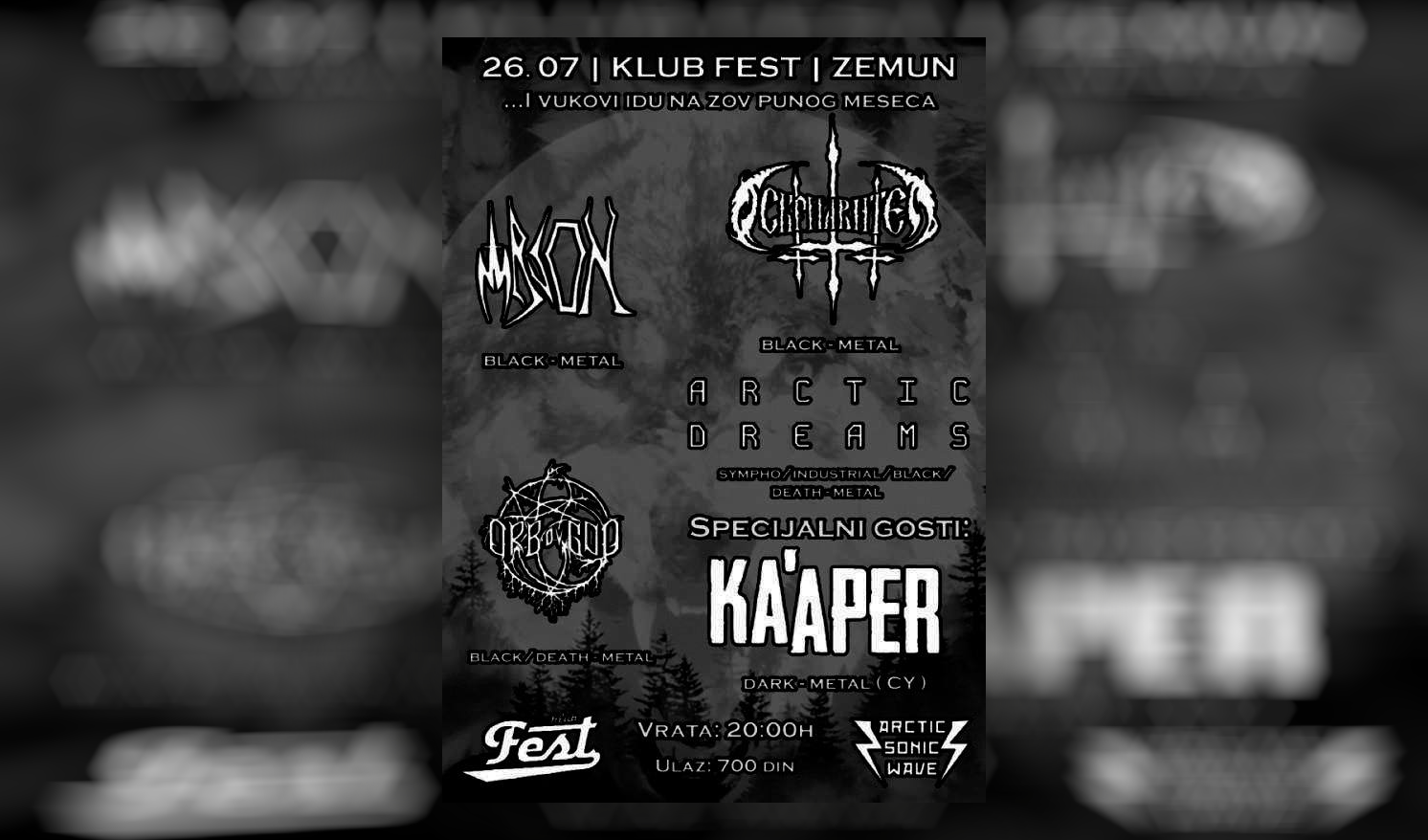Black Metal Fest at Klub Fest (Belgrade, Serbia)